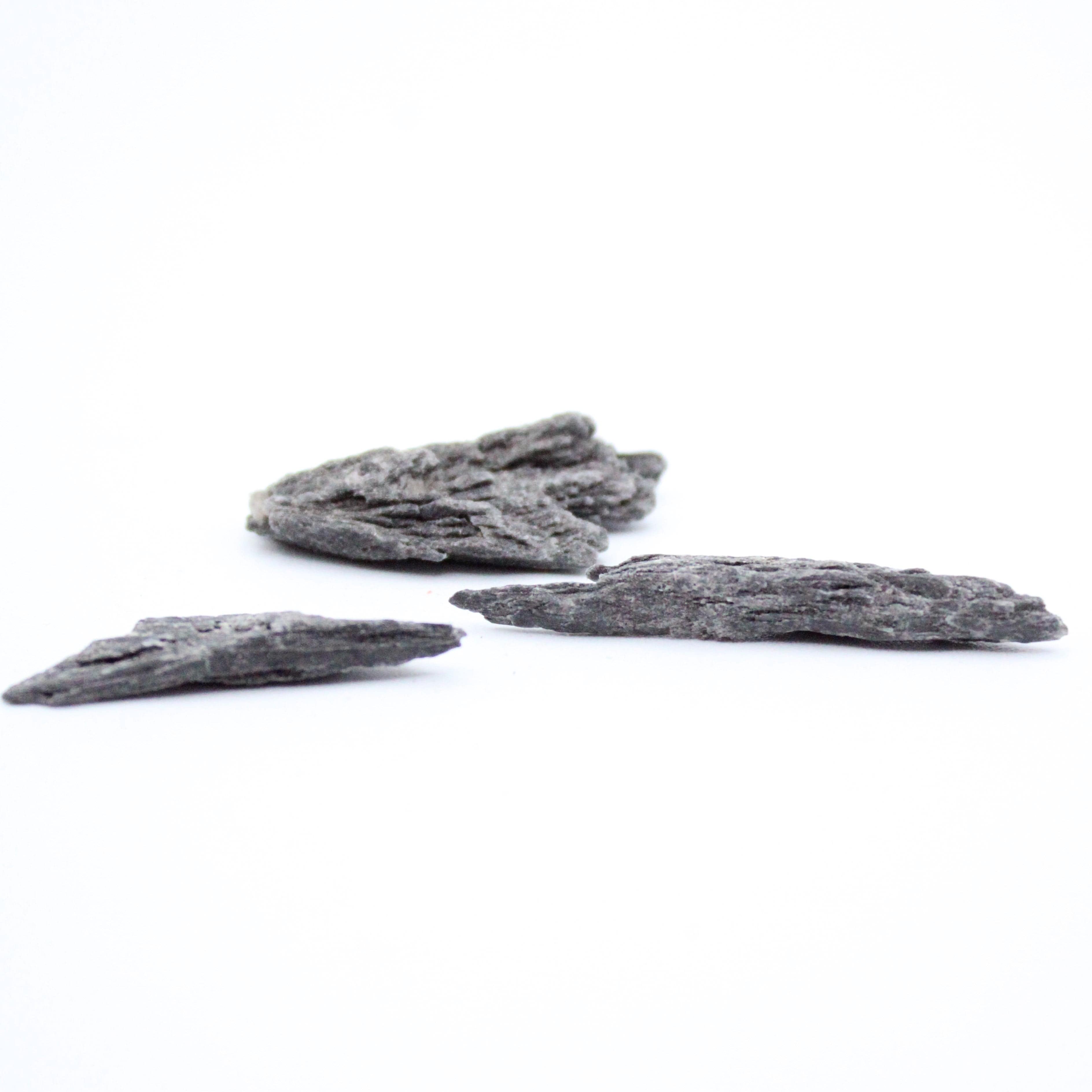 Natural Black Kyanite Witches Broom Specimens - Raw Healing Crystals for Energy Cleansing & Spiritual Protection - Perfect for Meditation, Reiki, and Home Decor