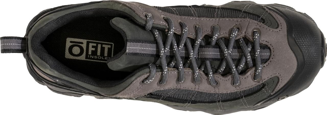 Oboz Men's Firebrand II Low B-Dry Hiking Shoes - Gray, Size 14 Wide - Lightweight & Waterproof Trail Shoes for Outdoor Adventures & Daily Wear