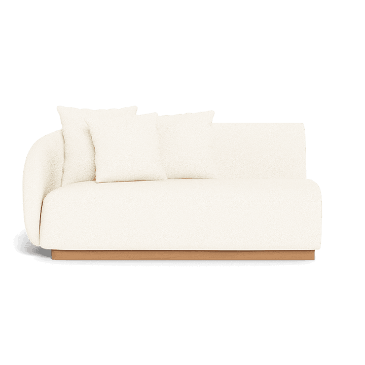 Como Outdoor 2-Seat Left Arm Sectional Sofa Set - Waterproof Patio Furniture for Backyard, Poolside & Garden Relaxation