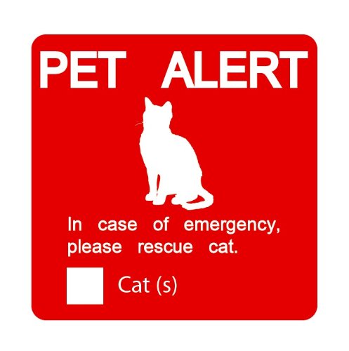 Emergency Pet Alert Cat Decal - 4