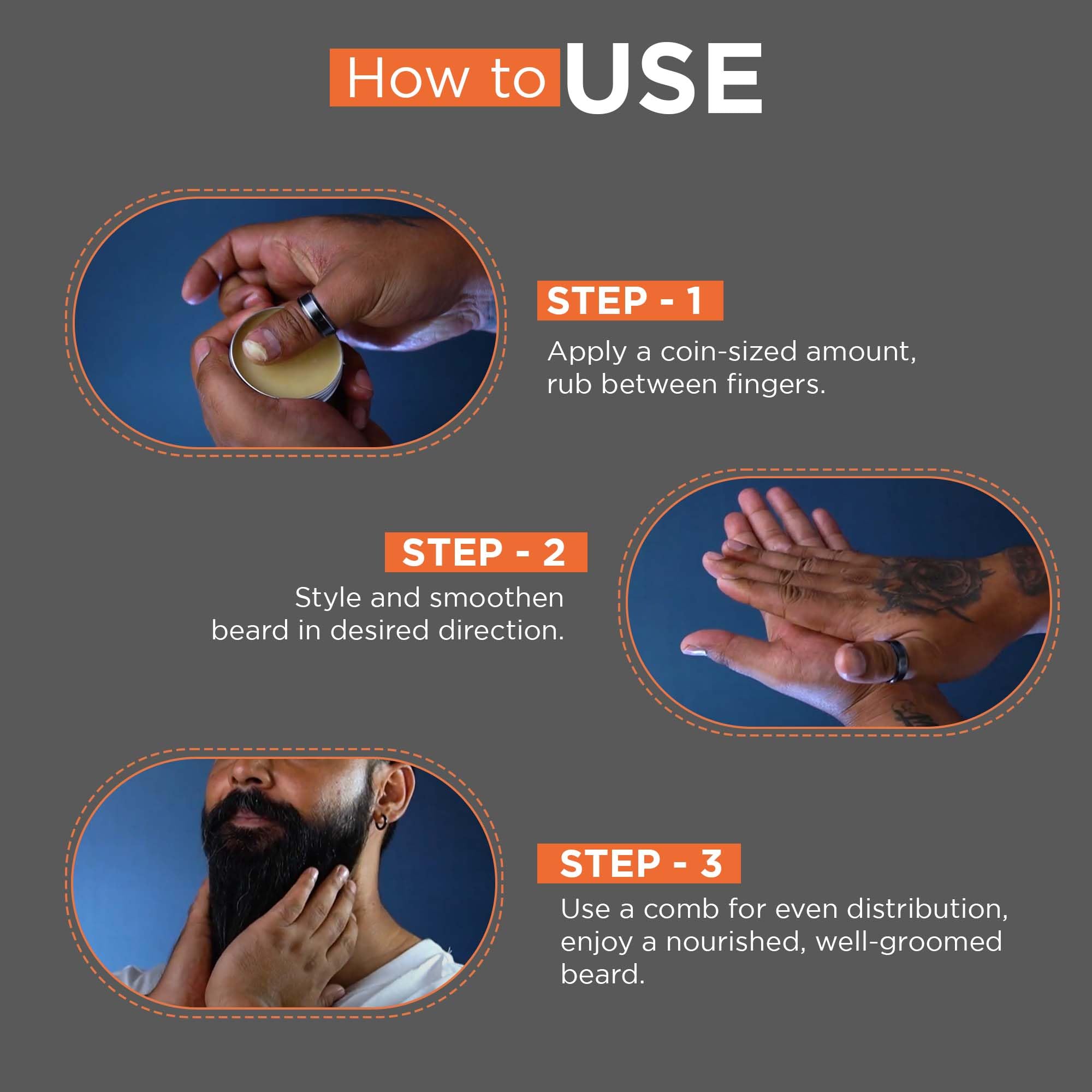 Beardhood Beard Softener for Men - Natural Shea Butter & 6 Essential Oils, 1.7oz/50g - Softens & Conditions Facial Hair for Daily Grooming & Styling
