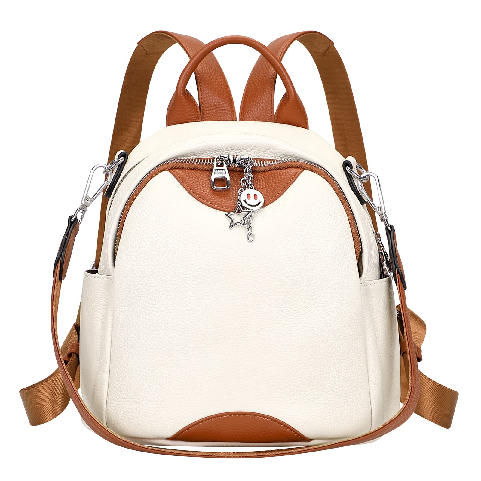 ALTOSY Women's Soft Genuine Leather Backpack - Small Convertible Purse & Shoulder Bag for Work, Travel & Daily Use | Stylish Ladies Handbag for Office, School & Weekend Outings