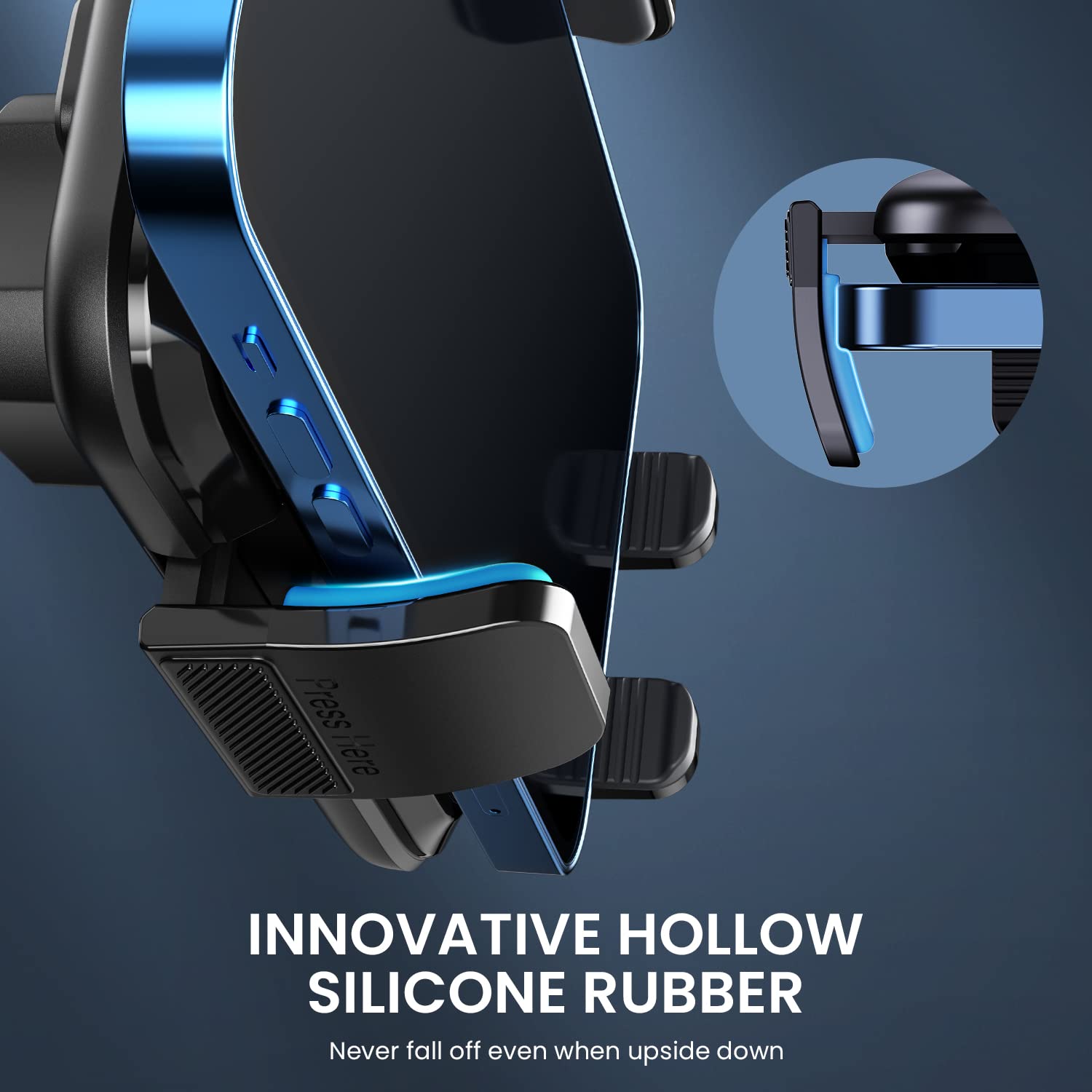 Upgraded Metal Clip Car Vent Phone Mount - Universal Smartphone Holder for iPhone & Android, Hands-Free Car Cradle for Safe Driving, Perfect for GPS Navigation & Road Trips