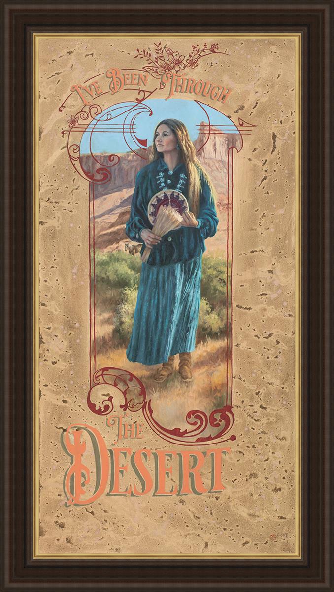 Been Through The Desert Large Wall Art - Stunning Desert Landscape Canvas Print for Living Room, Bedroom & Office Decor