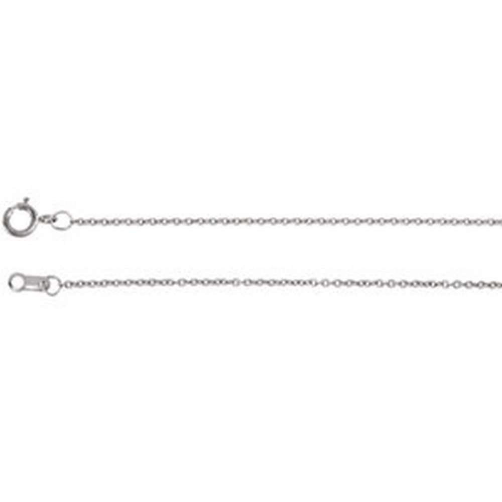 ICE CARATS Platinum 1mm Solid Cable 16 Inch Chain Necklace for Women - Elegant Fashion Jewelry Gift for Her - Perfect for Weddings, Anniversaries & Special Occasions