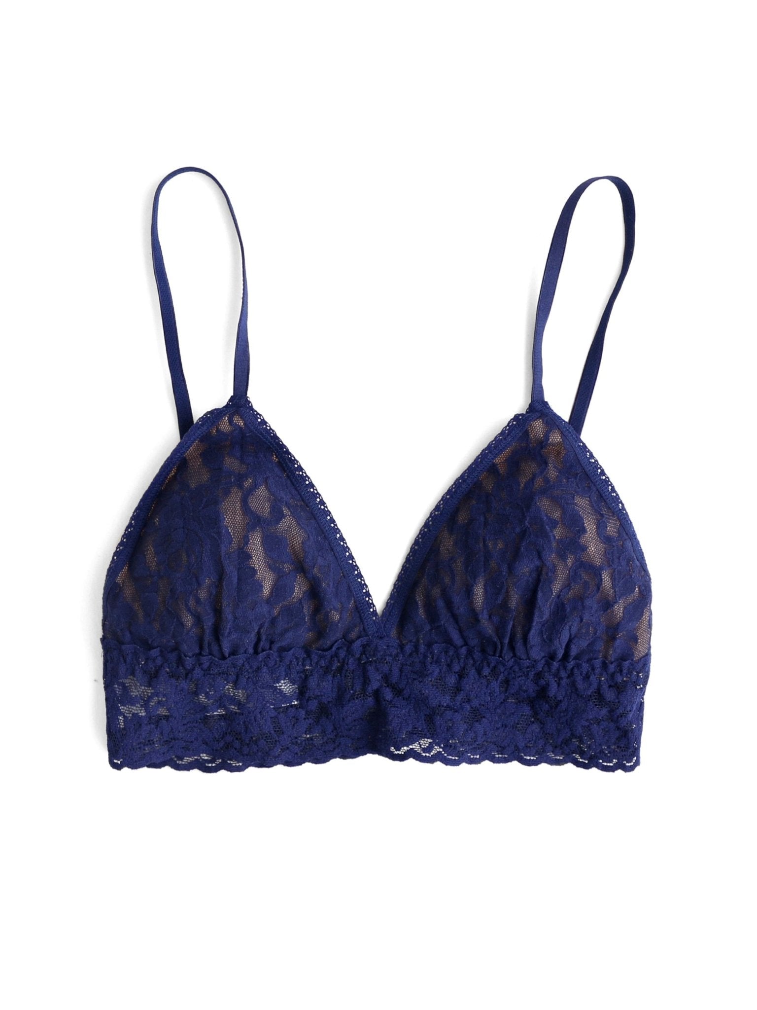 Signature Lace® Padded Triangle Bralette - Comfortable Wireless Bra for Women, Soft Stretchy Fabric, Light Support - Perfect for Yoga, Lounge & Everyday Wear