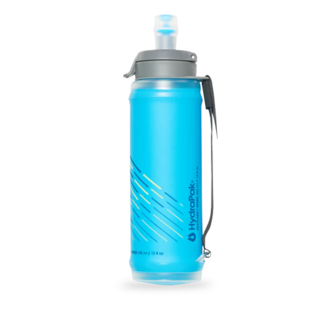Hydrapak Skyflask Speed 350ml Collapsible Water Bottle - Lightweight & Leakproof for Hiking, Running & Outdoor Adventures