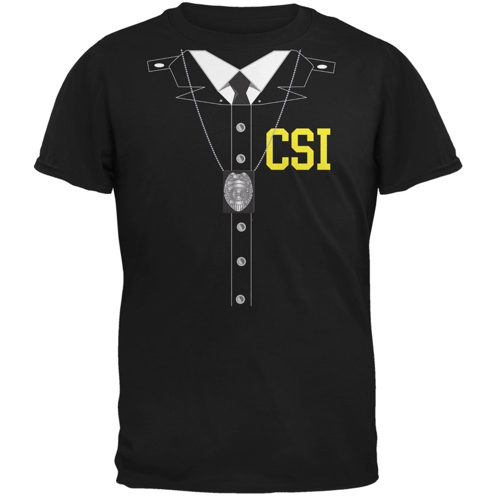 Old Glory Halloween Crime Scene Investigator Costume Black Youth T-Shirt - Youth Small | CSI Detective Outfit for Kids | Perfect for Halloween Parties, School Events & Dress-Up Play