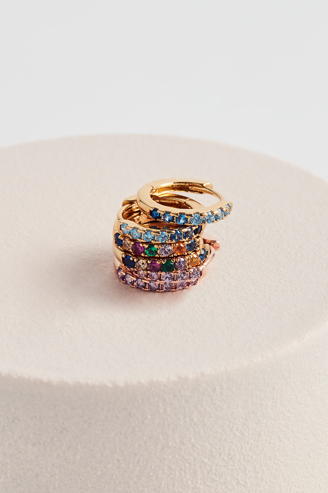 Rainbow Hoop Earrings for Women - Trendy Colorful Dangle Earrings for Everyday Wear & Party Outfits
