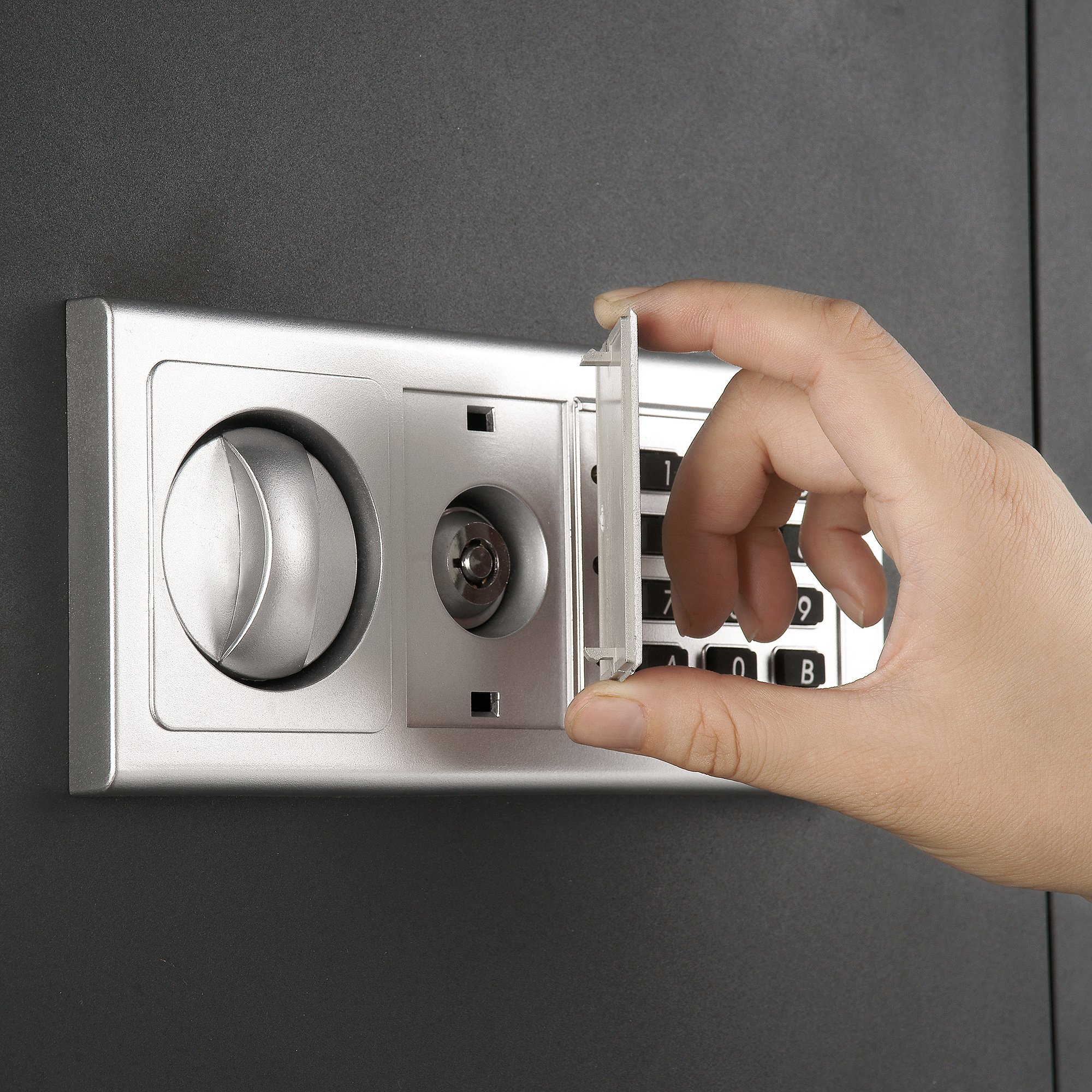 Paragon Lock & Safe 7725 Superior Flat Electronic Wall Safe for Jewelry & Valuables - Digital Security Safe for Home, Office & Hotels - Perfect for Hidden Storage & Theft Protection