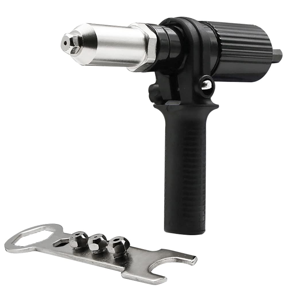 Electric Rivet Nut Machine Accessories Kit - Cordless Riveting Drill Adapter, Core Pull Attachments & Insert Nut Tools for DIY, Automotive & Metalworking Projects