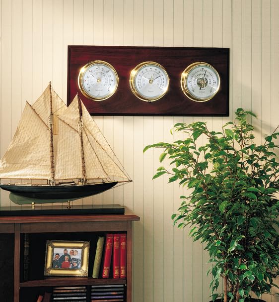 MaXimum Harbormaster East Coast Tide Clock - Nickel Case | Perfect Sailor Gift & Coastal Nautical Home Wall Decor | Ideal for Beach Houses, Boats, and Marine Enthusiasts | BF Weekend Special