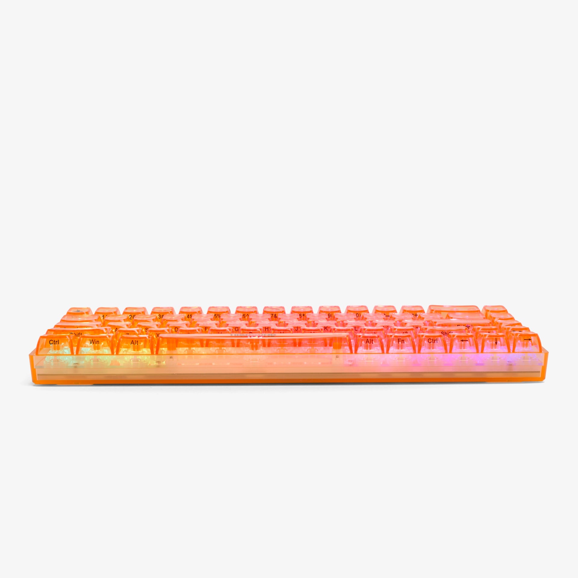 Clear Topaz Basecamp 65 Mechanical Keyboard with Silent Glacier Switches - Compact 65% Layout for Gaming, Typing & Office Work