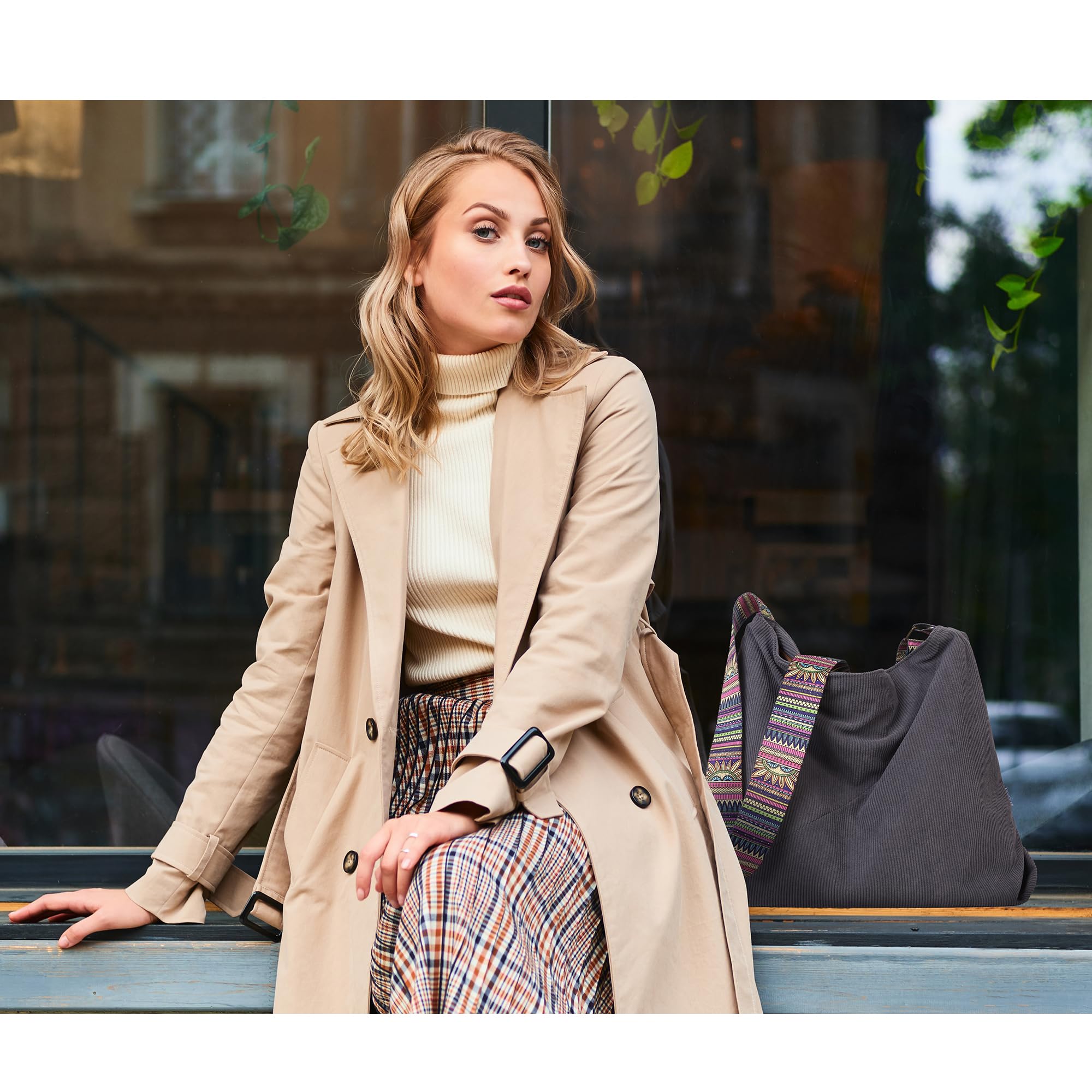 Stylish Women's Corduroy Hobo Bag - Large Crossbody Shoulder Purse for Travel, Work & Everyday Use | Fashionable Tote Handbag for Casual Outings & Office Essentials