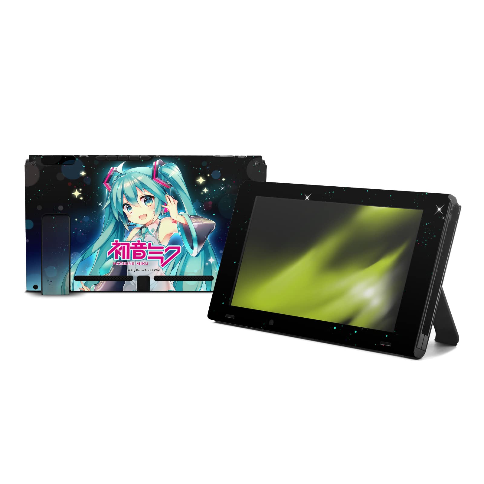 Head Case Designs Officially Licensed Hatsune Miku Night Sky Vinyl Sticker Decal for Nintendo Switch - Protective Skin Cover for Console & Dock - Perfect for Gaming, Travel, and Collectors