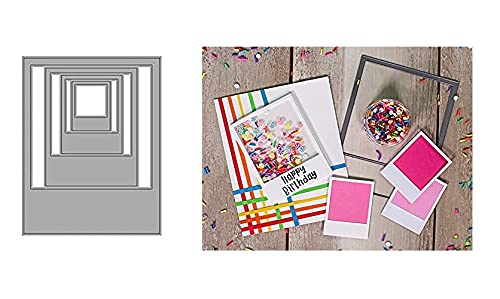 HAS Mountain - Metal Cutting Dies for DIY Scrapbooking, Polaroid Photo Album, Card Making, Embossing & Paper Crafts - Perfect for Thanksgiving, Christmas, Memorial Day & Good Friday Decorations