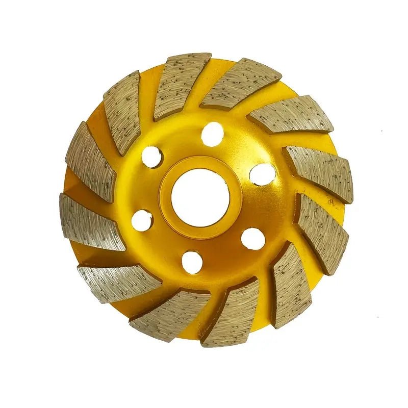 4 Pack Twisted Cup Wheels for Angle Grinder - Heavy Duty Metal Grinding & Polishing - Perfect for DIY, Metalworking, and Automotive Projects