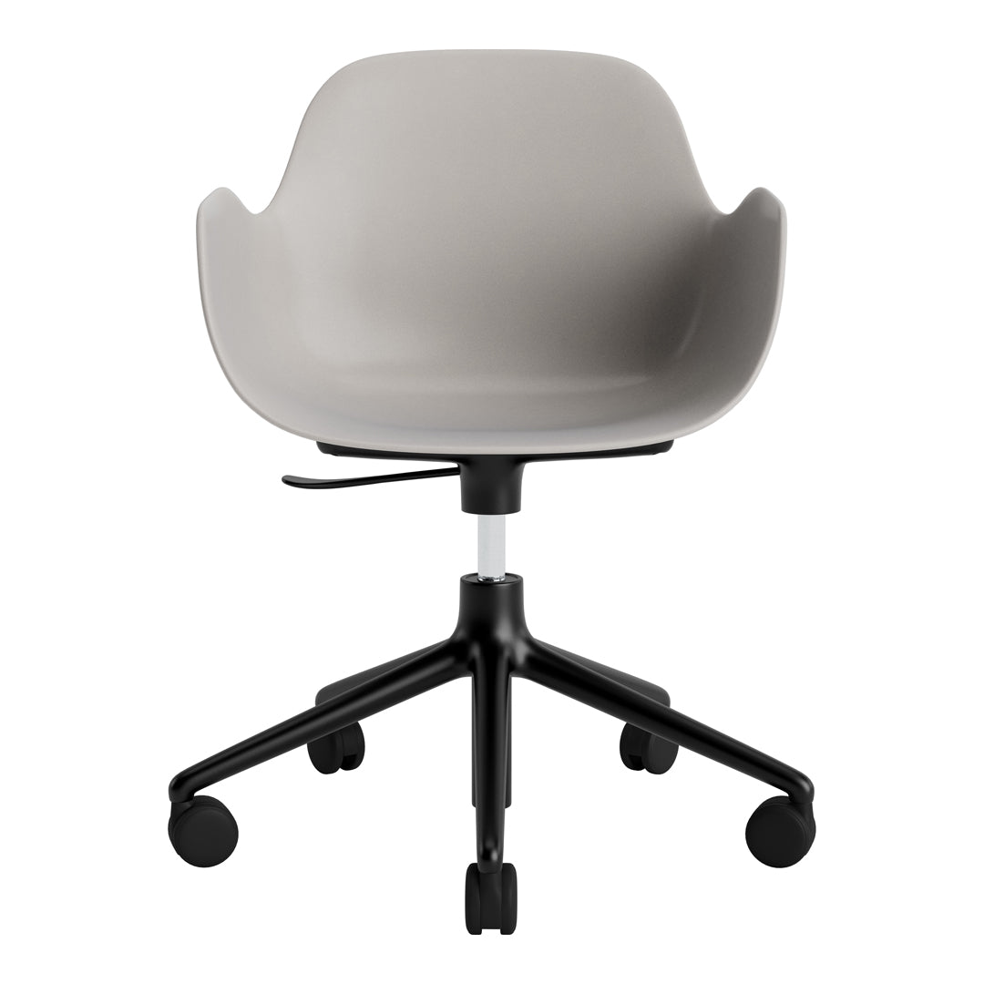 Modern Form Armchair with 5W Swivel Base & Gas Lift Mechanism - Ergonomic Office Chair for Home & Workspace Comfort