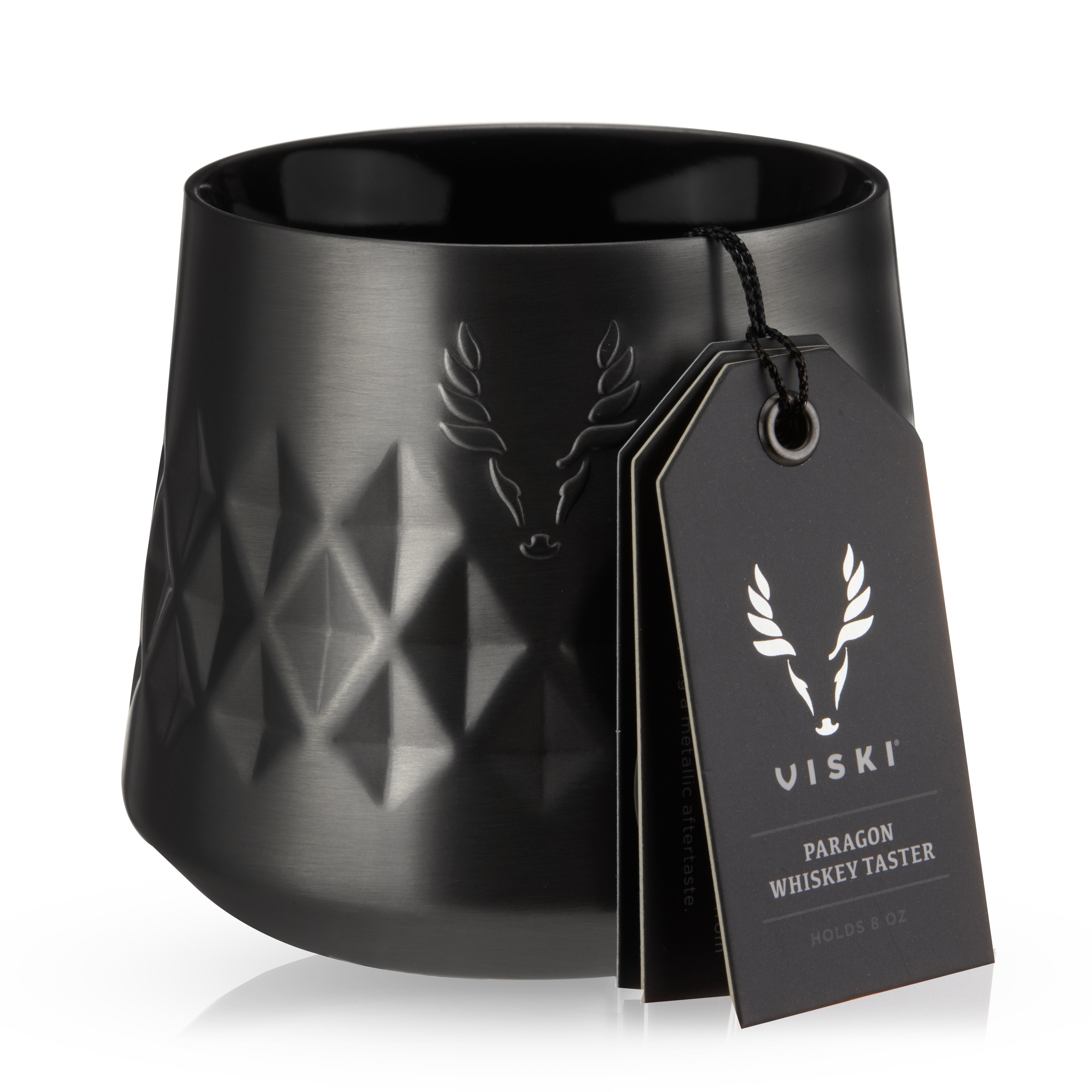 Premium Obsidian Stainless Steel Whiskey Taster Set - Professional Spirits Tasting Kit for Bourbon, Scotch & Whiskey Enthusiasts - Perfect for Home Bars, Tasting Events & Gift Giving