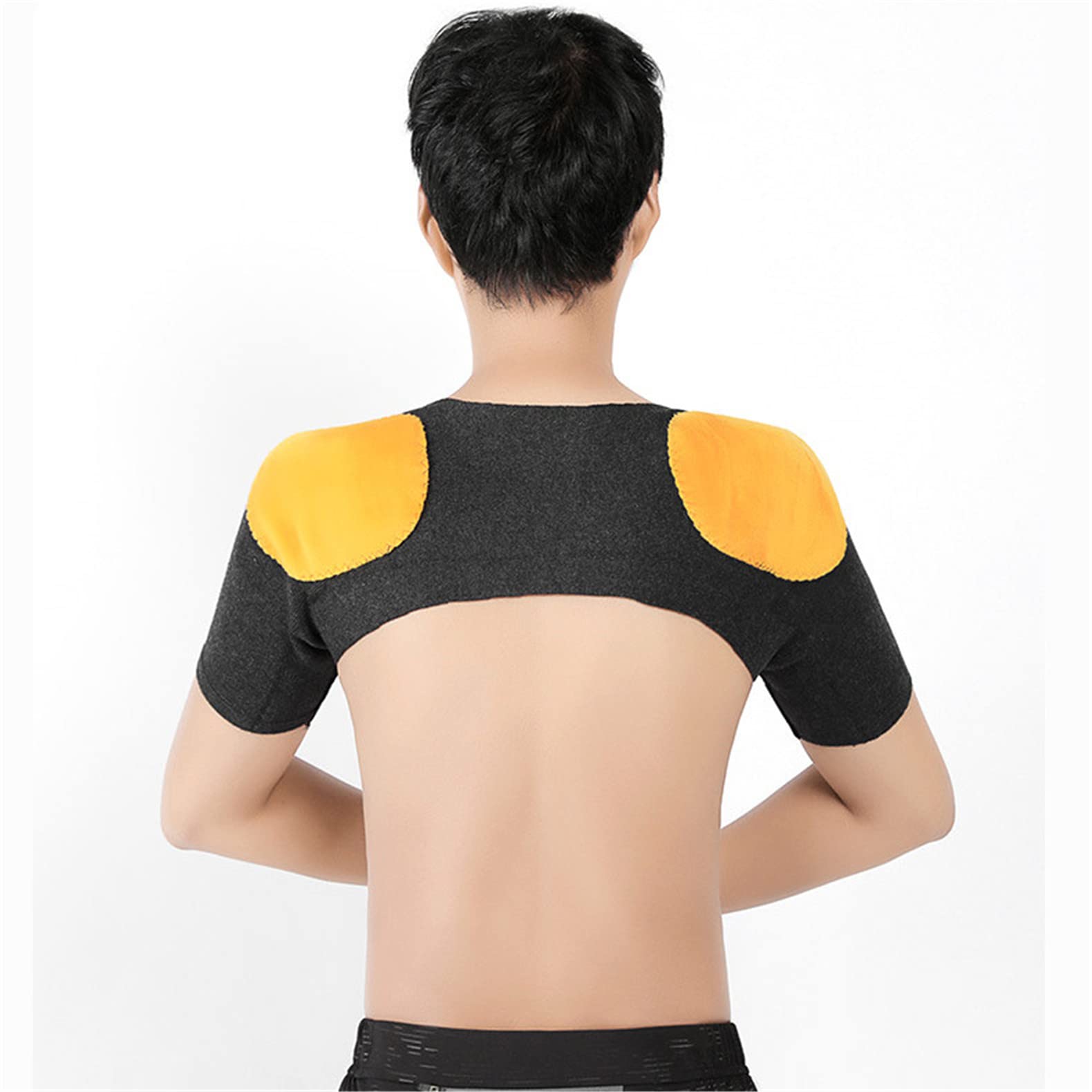 SHDT Double Shoulder Support Wrap Brace - Neck & Shoulder Pain Relief Pad for Women & Men - Ideal for Office Work, Gaming & Home Comfort