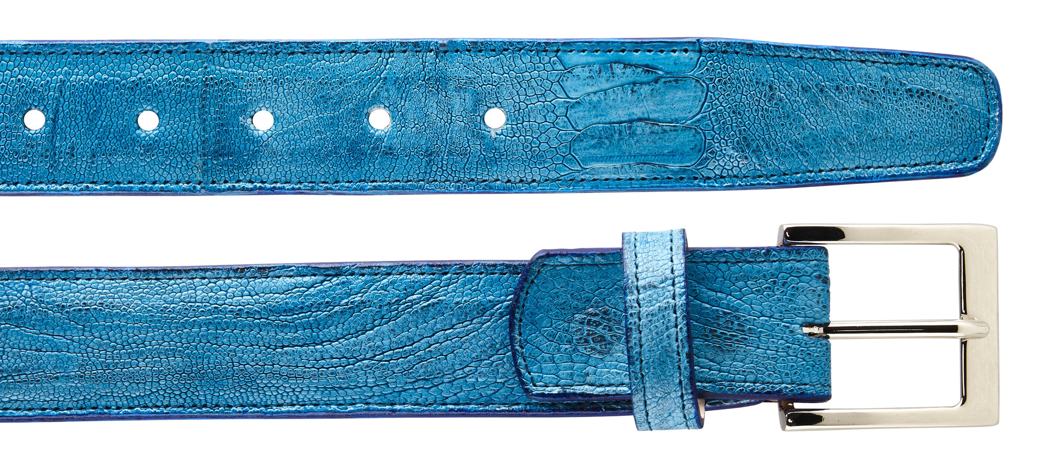 Belvedere Genuine Ostrich Leather Belts for Men - 12 Premium Colors - Classic & Western Style Dress Belts for Business, Casual & Cowboy Fashion