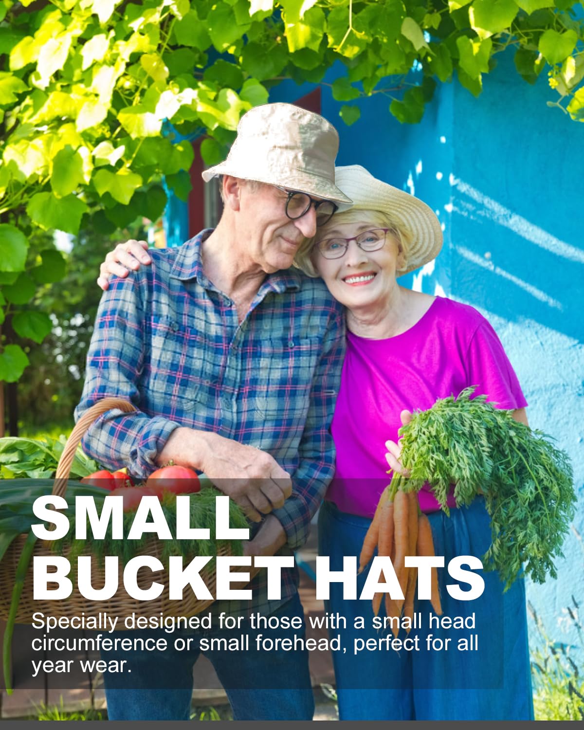Zylioo Small Bucket Sun Hat for Women - Reversible Fisherman Hat for Petite Heads, UPF 50+ UV Protection, Lightweight & Breathable - Perfect for Beach, Fishing, Gardening and Outdoor Activities