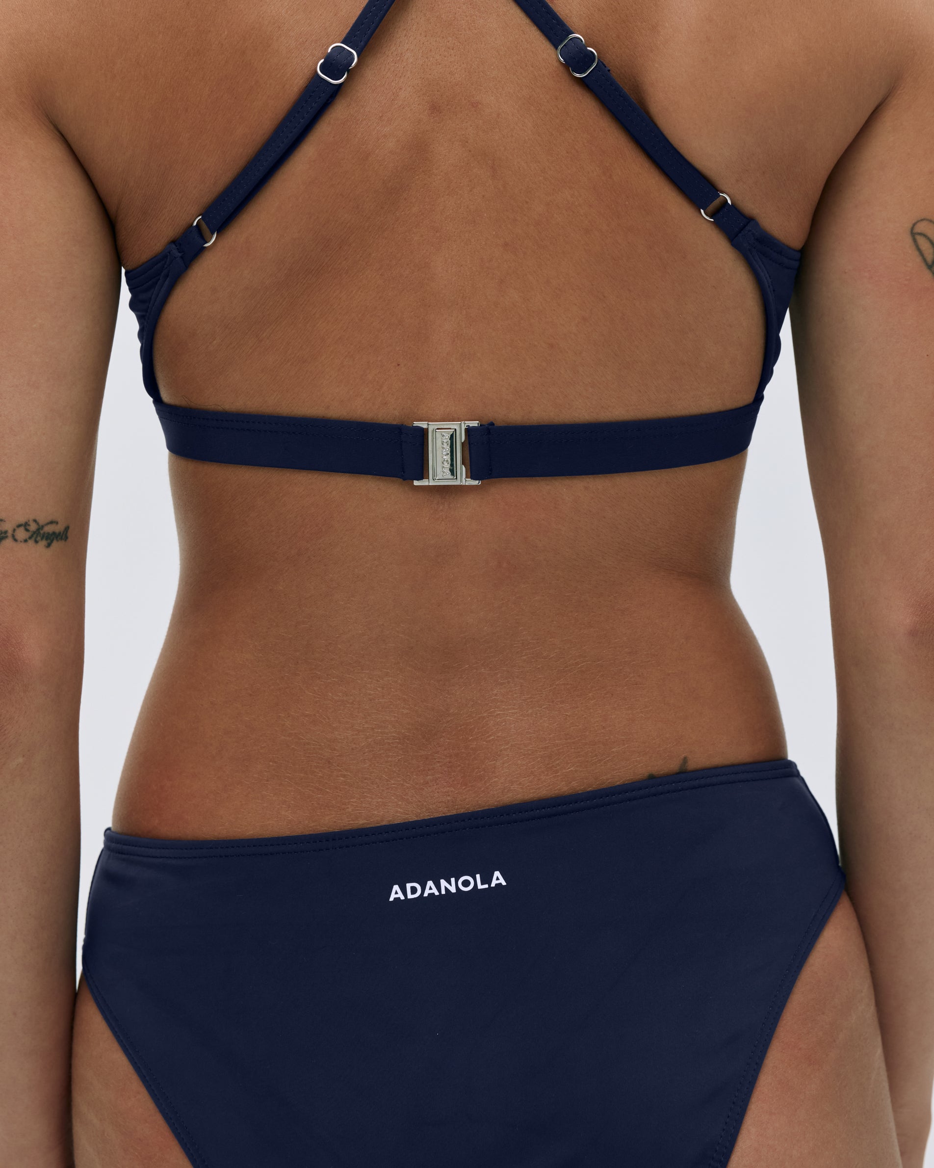 Women's High Waisted Bikini Bottoms - Navy Blue Swimwear for Beach, Pool & Summer Vacation | Comfortable & Stylish Swim Shorts