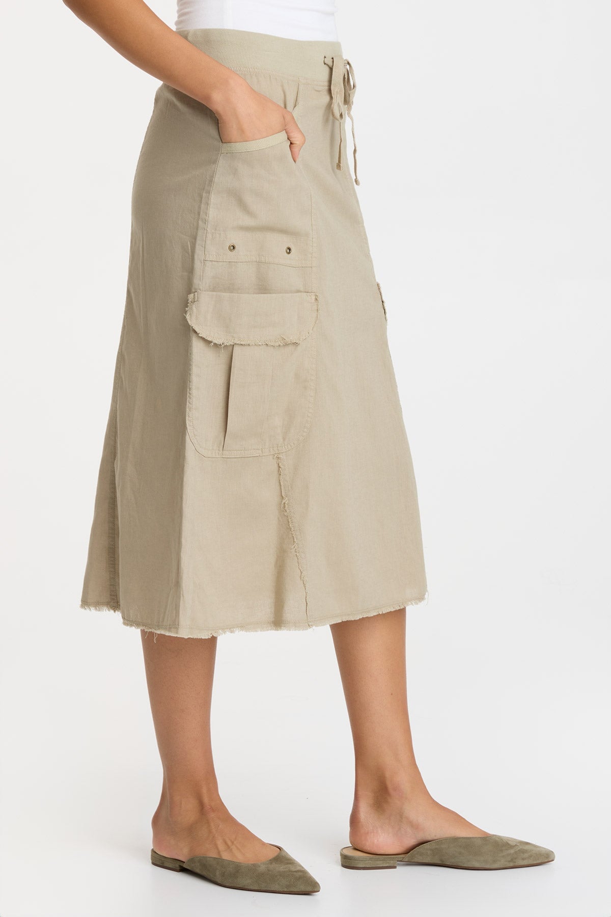 Bellamy Linen Skirt for Women - Breathable & Comfortable Summer Skirt for Casual Outings, Beach Vacations & Boho Style