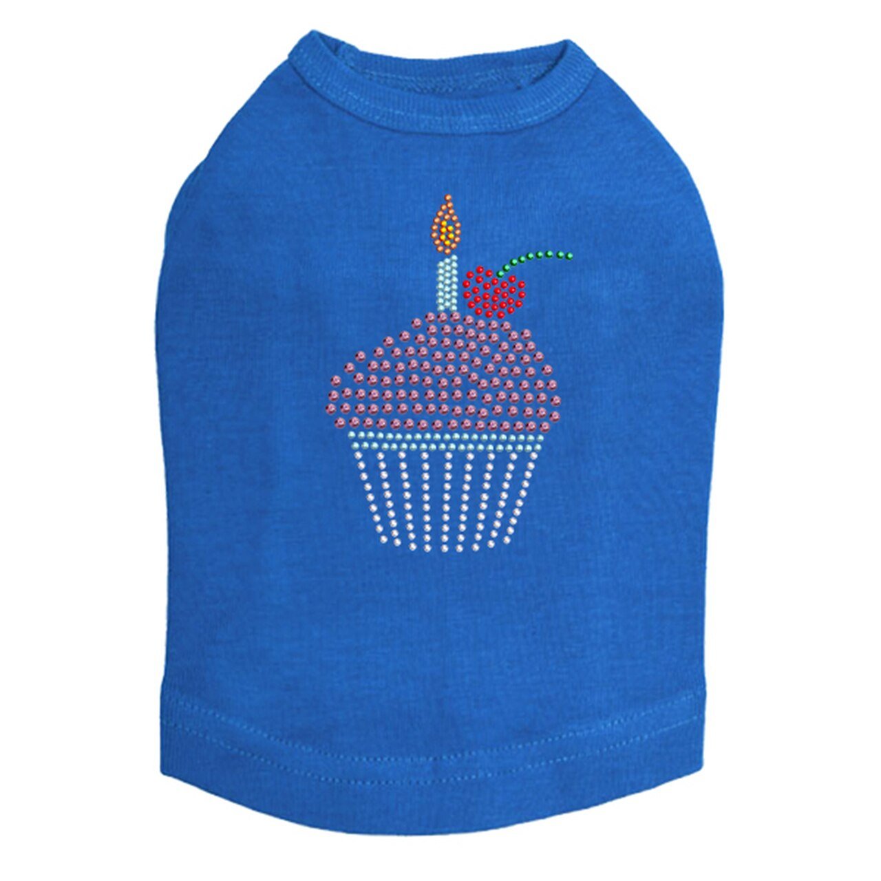 Sparkling Rhinestone Cupcake Tank Top for Women - Multiple Colors - Perfect for Parties, Weddings & Special Occasions