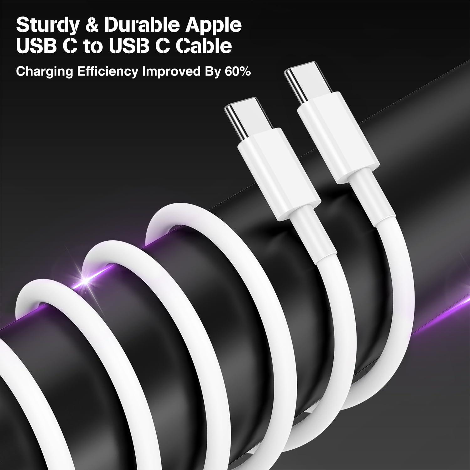 40W Fast Car Charger for iPhone 15/Pro/Pro Max - Dual USB C Port with 2-Pack 10ft Cables - Compatible with iPad Pro/Air/Mini & Android Phones - Perfect for Road Trips & Daily Commutes