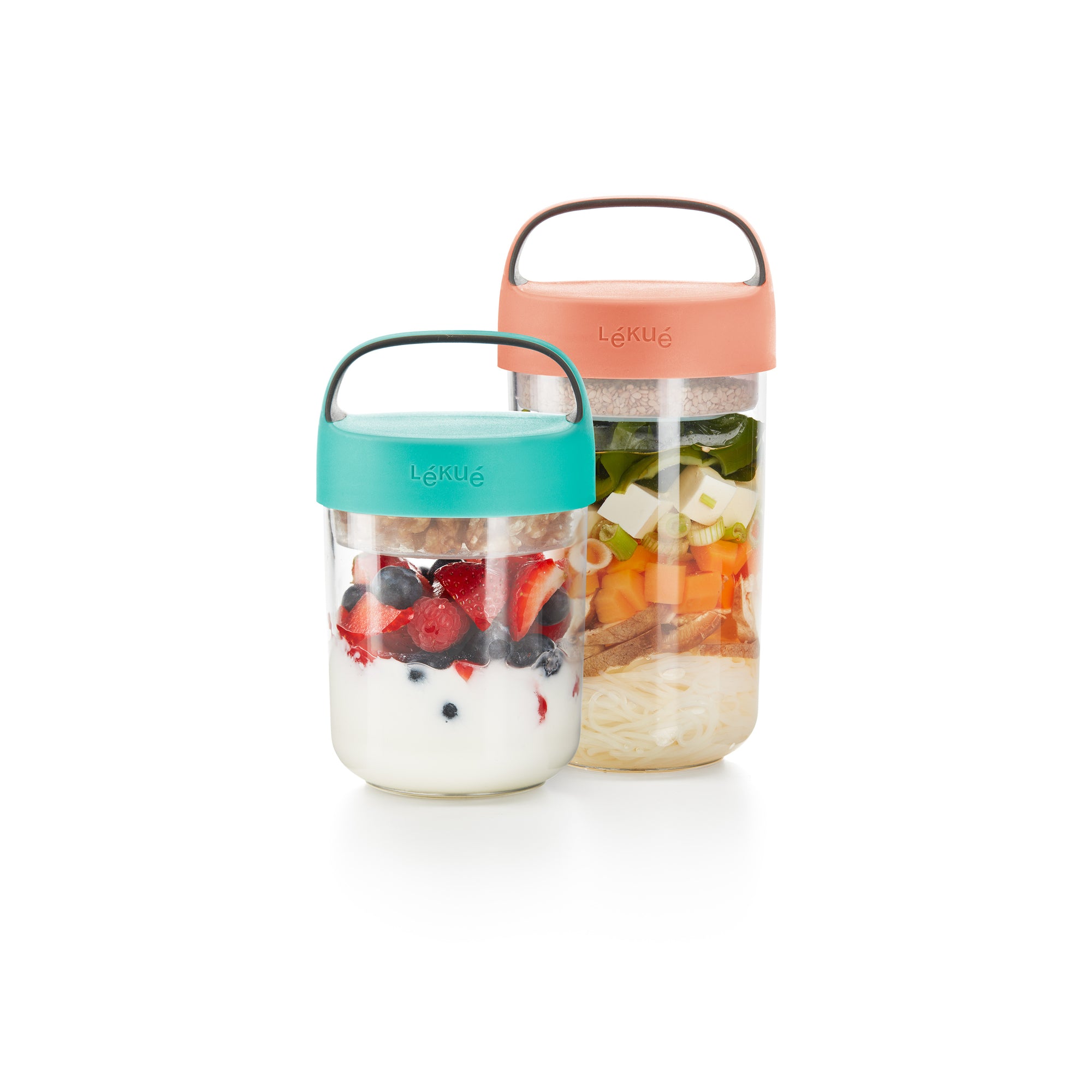 Portable 400ml Leak-Proof Travel Jar - Perfect for Snacks, Salads & Meal Prep On The Go