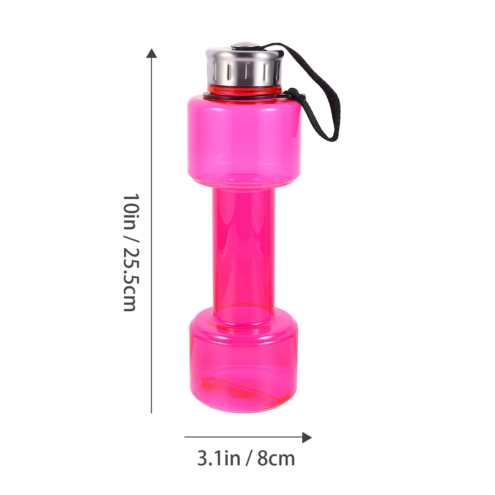 **Cabilock 1pc Dumbbell-Shaped Water Bottle - Leak-Proof Plastic Sports Bottle for Gym, Cycling, Baseball & Travel - Reusable Athletic Water Jug for Fitness & Outdoor Activities**