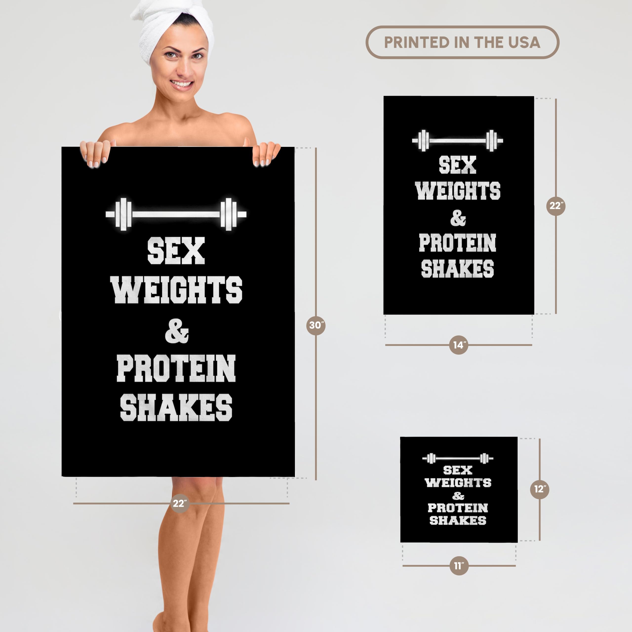 3D Rose Sex Weights and Protein Shakes Printed Hand Towel - 15x22 Inches - Soft Absorbent Gym & Kitchen Towel - Perfect for Fitness Enthusiasts & Home Decor