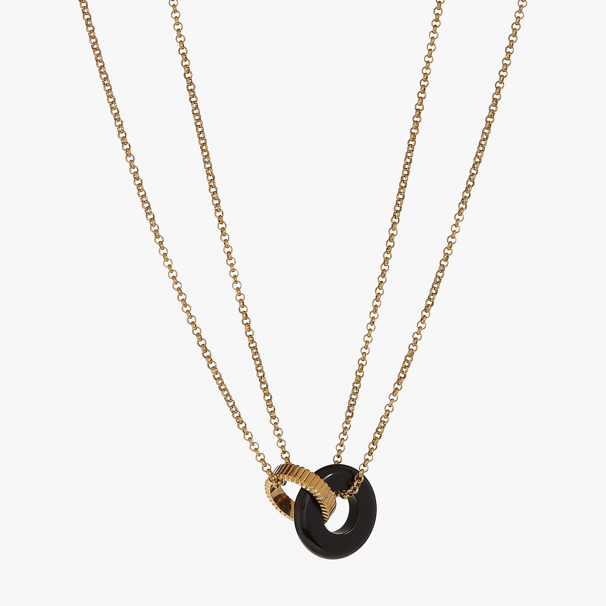Black Onyx Textured Necklace for Women - Elegant Gemstone Jewelry for Everyday Wear & Special Occasions