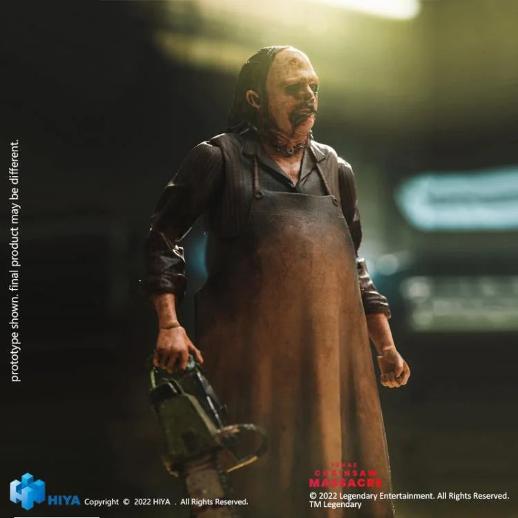Hiya Toys Texas Chainsaw Massacre (2022) Leatherface 1/18 Scale Action Figure - Collectible Horror Movie Character Model for Display & Diorama Scenes