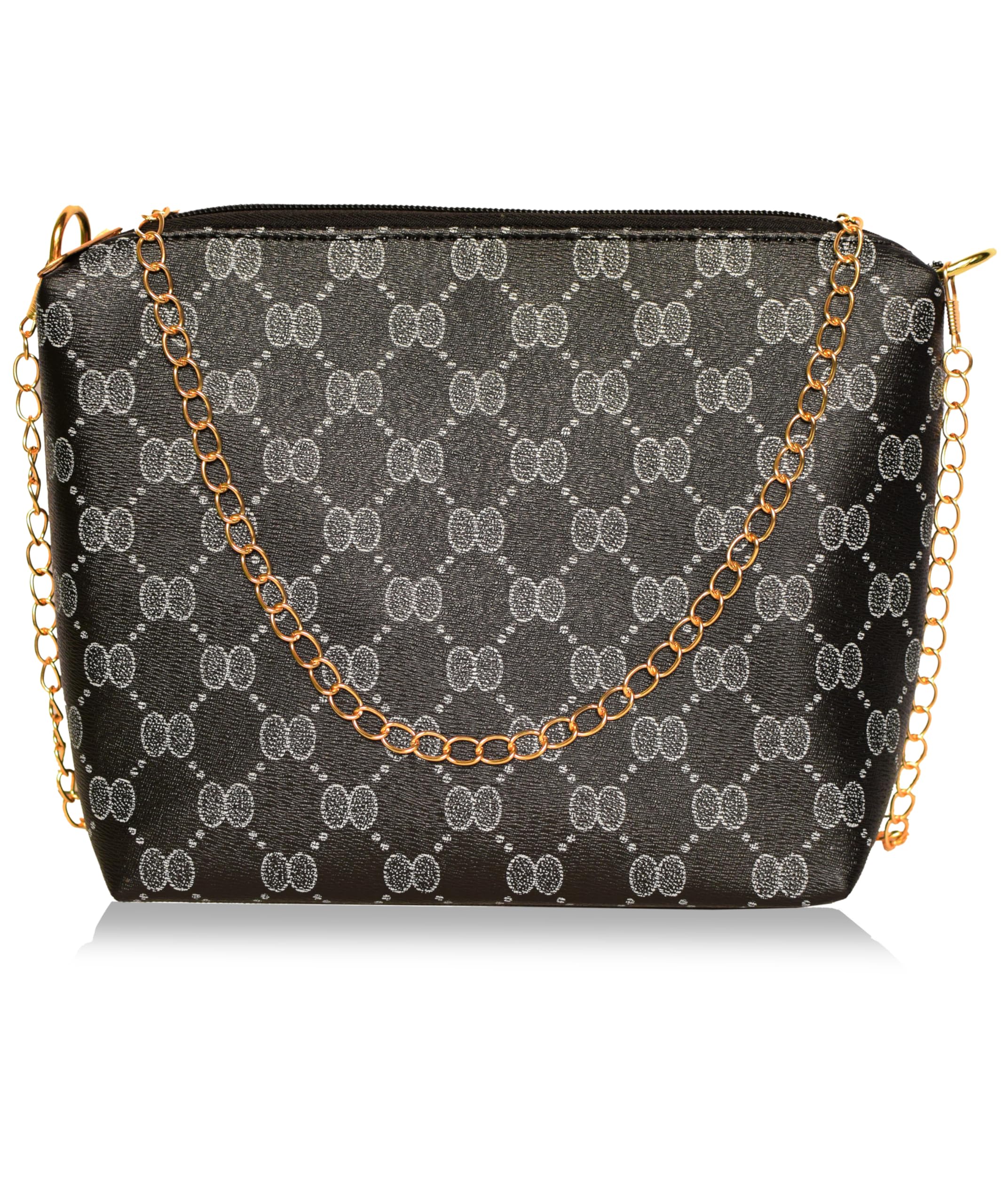 Trendy Black Sling Bags for Women | Stylish Crossbody Purse for Girls & Teens (SLINGF111) - Perfect for Travel, Shopping & Everyday Use