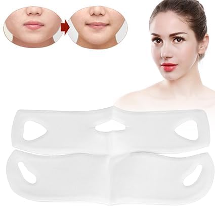 APURK V-Shape Facial Slimming Gel Mask - Double Chin Reducer & Contour Lifting Treatment for Women & Men | Firming, Moisturizing & Skin Tightening | Face Care for Shaping & Anti-Aging | Perfect for Daily Skincare Routine & Spa Night (1 Pack)