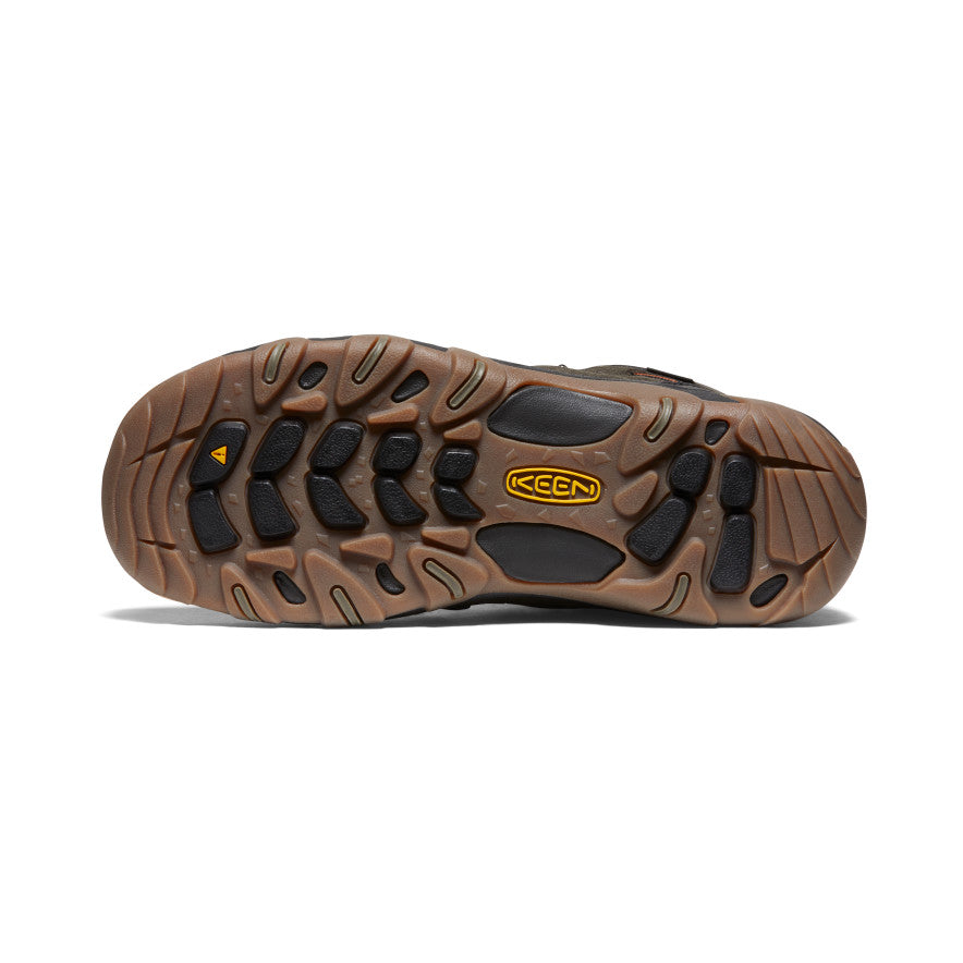 Waterproof Hiking Boots for Men - Lightweight & Durable Outdoor Shoes | Black Olive/Fossil Orange | Perfect for Trekking, Camping & Mountain Climbing