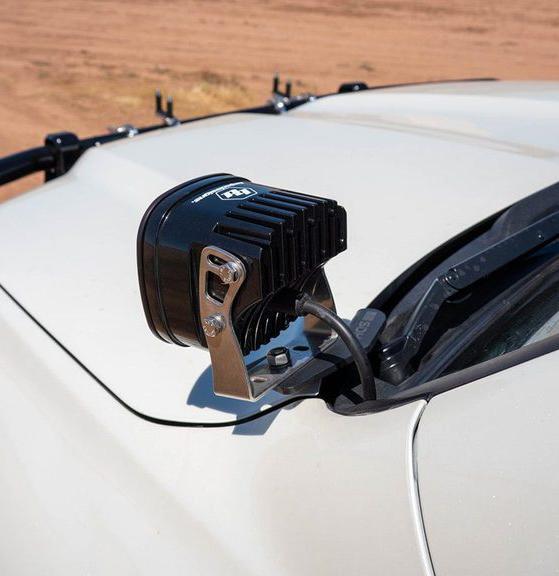 SDHQ Built A-Pillar Light Mounts for 2007-2021 Toyota Land Cruiser 200 Series - Off-Road LED Light Brackets for Enhanced Night Driving & Adventure