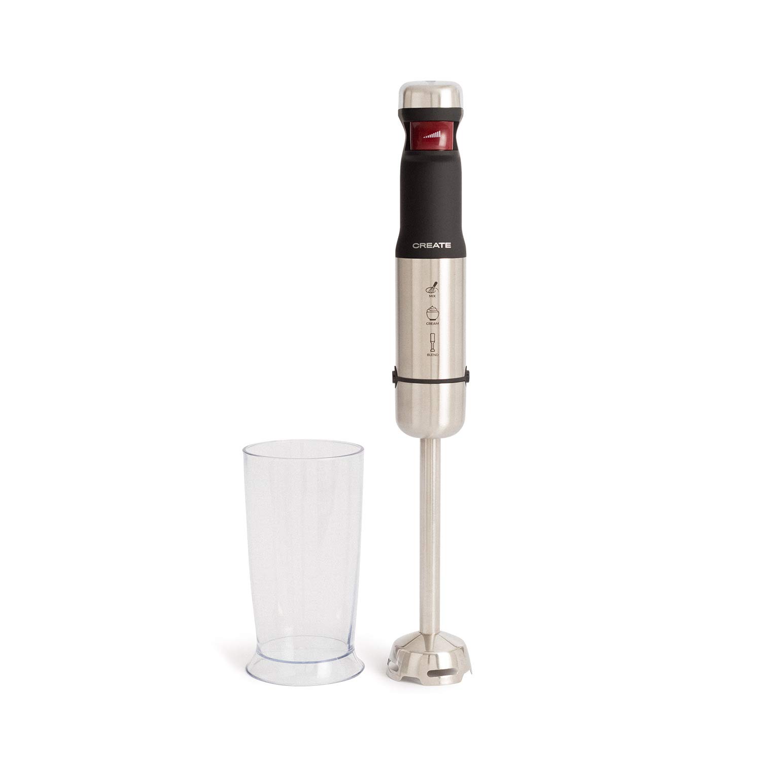 Create - Fullmix Titan Cordless Hand Blender with Tumbler | Powerful 500W Immersion Blender for Smoothies, Soups & Baby Food | Rechargeable Battery & BPA-Free Design | Perfect for Kitchen, Camping & Small Spaces