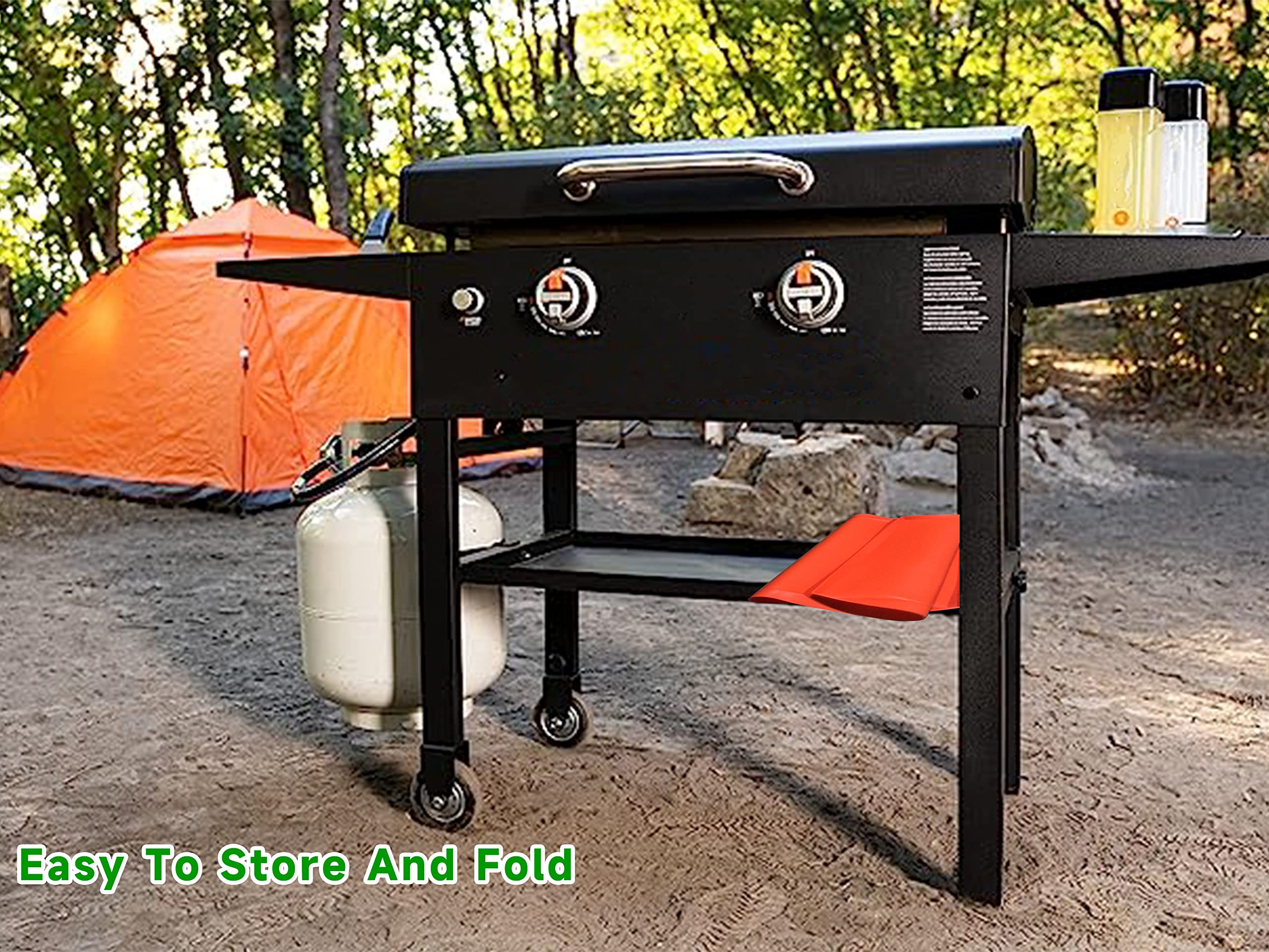 36-Inch Heavy Duty Food Grade Silicone Griddle Mat & Grill Cover for Blackstone 36