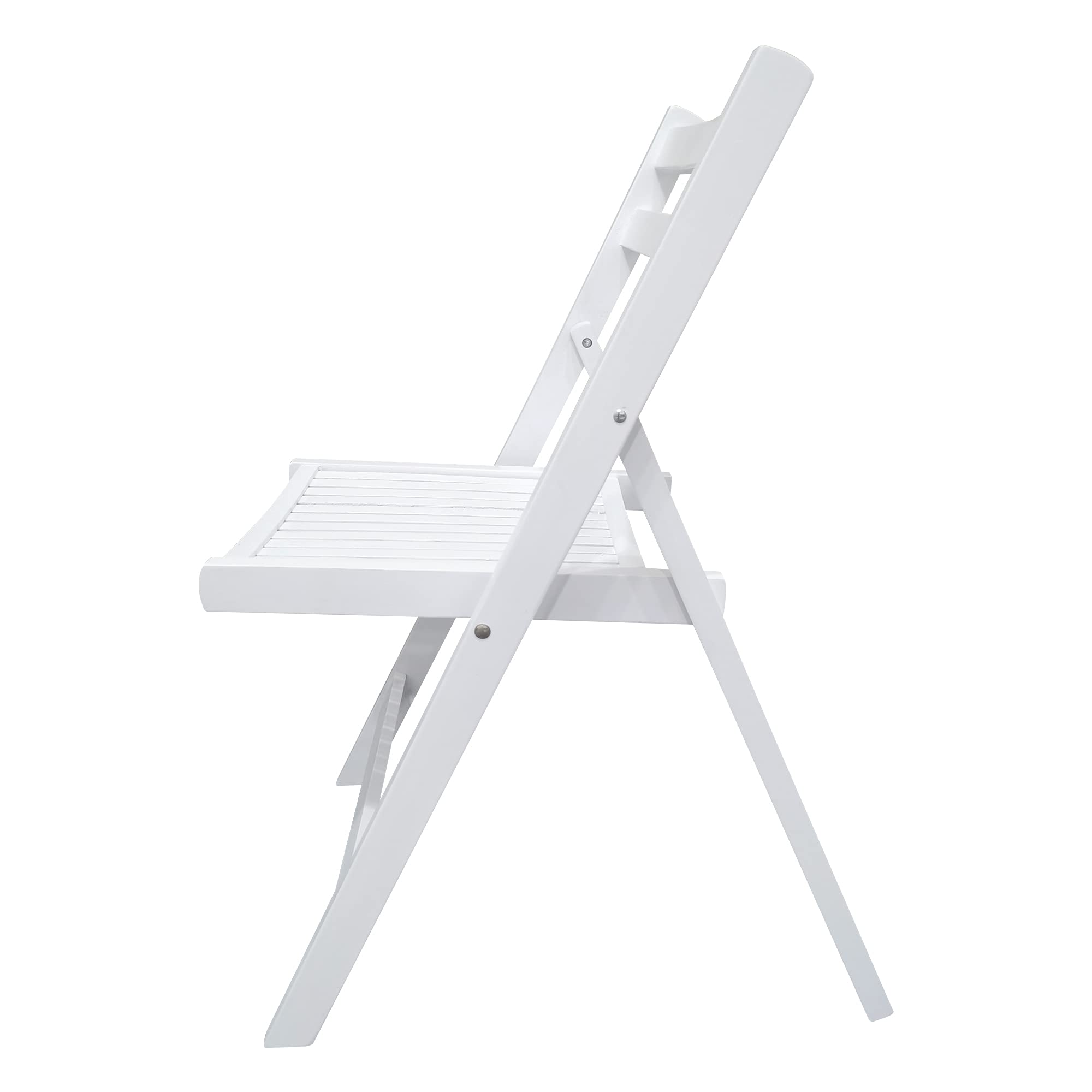 HomVent 4-Pack Wooden Folding Chairs with Slatted Design - Portable Patio Chairs for Living Room, Garden, Balcony, Backyard & Pool - Perfect for Outdoor Relaxation, Indoor Seating & Entertaining Guests