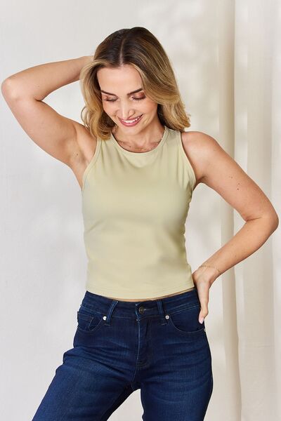 Slim Fit Round Neck Tank Top for Women - Breathable & Comfortable Summer Casual Wear - Perfect for Gym, Yoga, Beach & Everyday Outfits