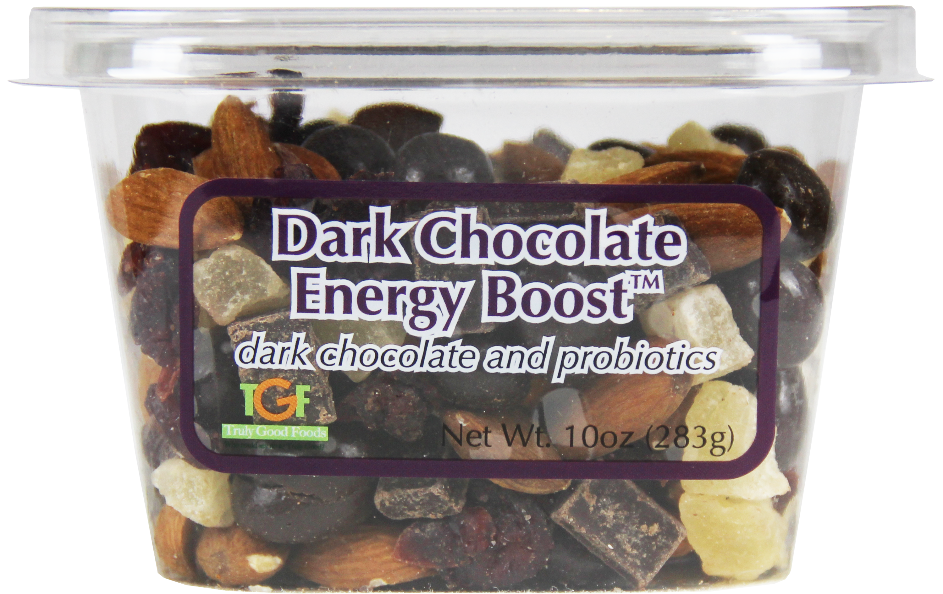 Truly Good Foods Dark Chocolate Energy Boost Snack Mix - Healthy Trail Mix with Almonds & Dried Fruit - Perfect for Hiking, Office Snacks & On-the-Go Energy
