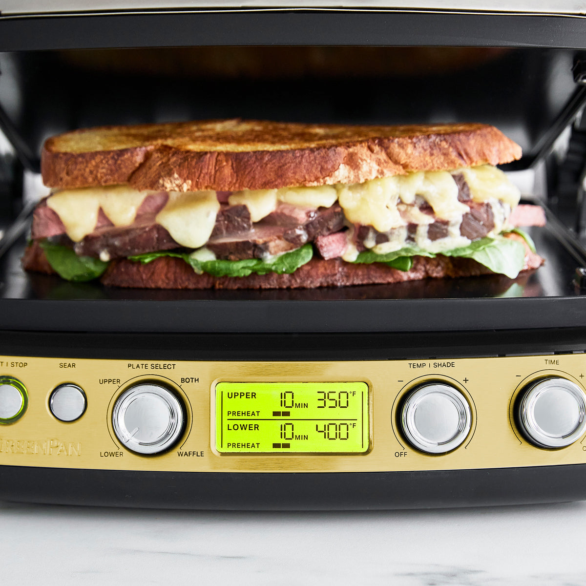 Elite Reserve 3-in-1 Multi Grill, Griddle & Waffle Maker - Electric Nonstick Cooking Appliance for Pancakes, Burgers & Sandwiches - Perfect for Breakfast, BBQ & Family Gatherings