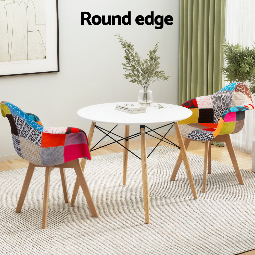 Artiss 35.4 Inch Dining Table and 2 Chairs Set - Modern Kitchen Furniture for Small Spaces - Perfect for Breakfast Nook, Apartment Dining, and Compact Homes