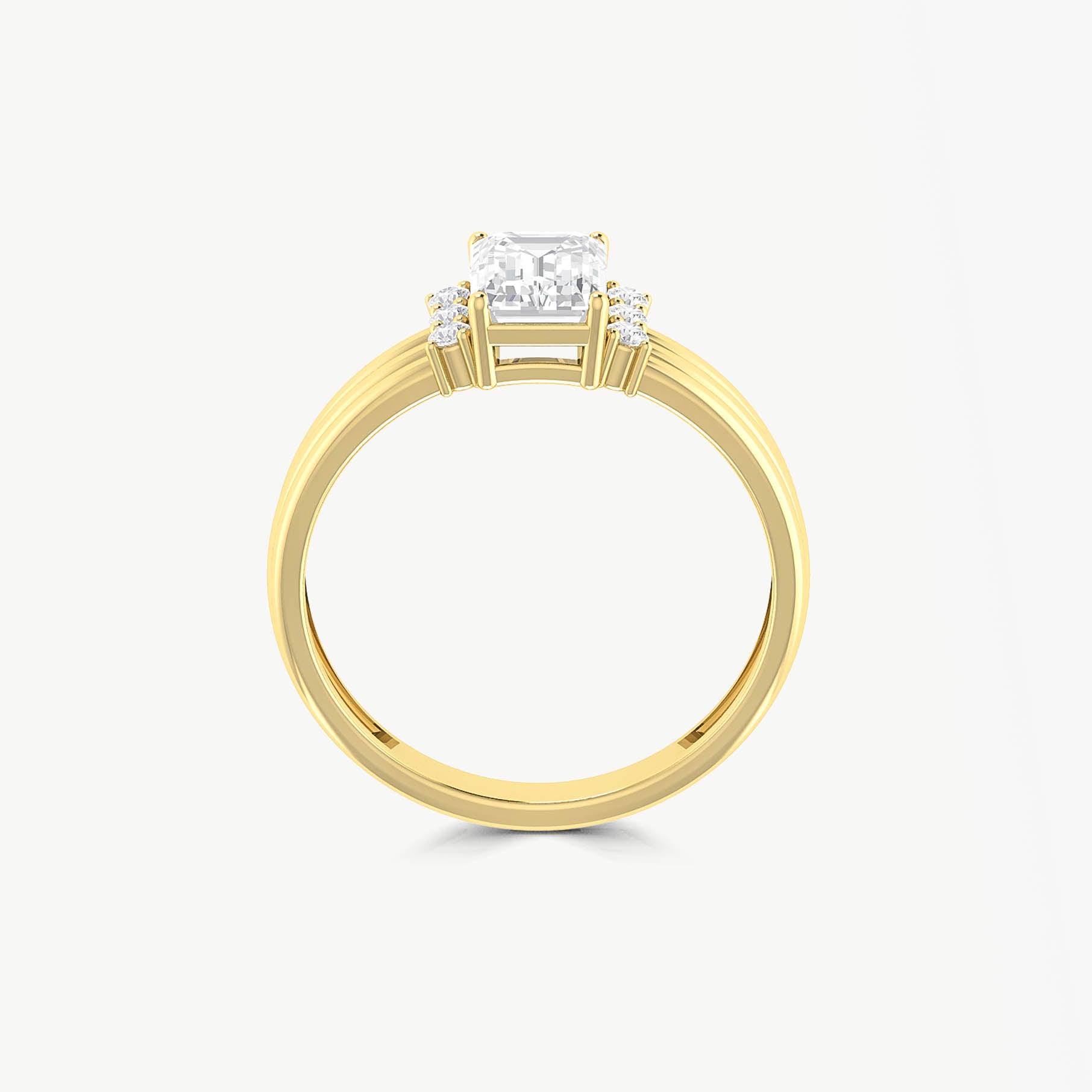 Octagon Simulated Diamond Zircon Engagement Ring for Women - Elegant Wedding Band, Anniversary Gift & Promise Ring for Her
