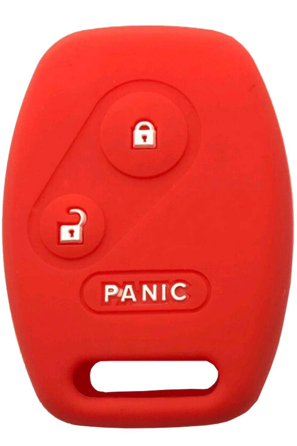 Silicone Key Fob Cover for Honda Accord Civic CR-V Odyssey Pilot Ridgeline - Protective Skin Case for Keyless Entry Remote (Black/Red) - Durable Anti-Scratch Design for Everyday Use & Car Protection