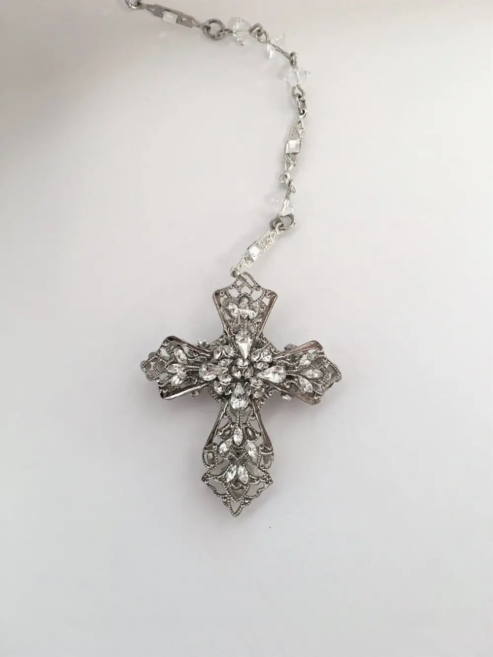 CRISTALLO DI FEDE ROSARY - Beautiful Crystal Rosary Beads for Prayer & Meditation | Perfect Catholic Gift for Baptism, First Communion & Religious Occasions