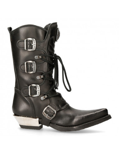 New Rock Boot West M 7993 S1 - Stylish & Durable Leather Boots for Men | Perfect for Motorcycle Riding, Outdoor Adventures & Fashion Streetwear